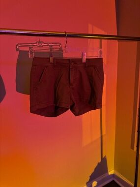 Hollister Olive Green Low-Rise Shorts
